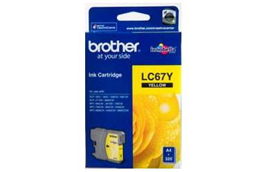 Brother LC67Y Yellow Ink Cartridge