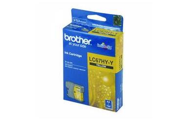 Brother LC67Y-HY Yellow High Yield Ink Cartridge