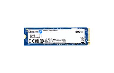 Kingston NV3 SSD&lt;br&gt;500GB PCIe 4.0 NVMe&lt;br&gt;Solid State Drive&lt;br&gt;3 Year Warranty